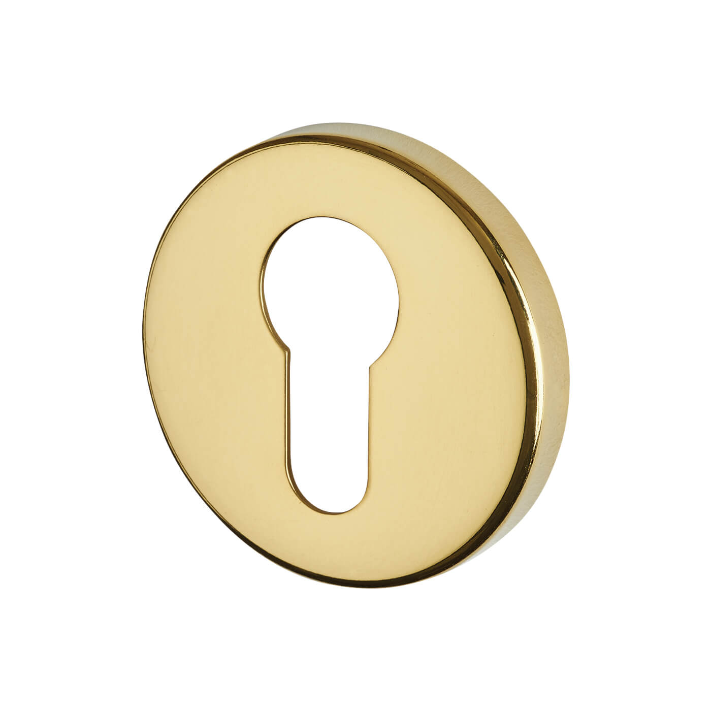 Escutcheon - 52mm Diameter - Euro - PVD Brass - view 2