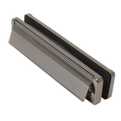 uPVC/Timber - Nu-Mail Letter Plate - 310 x 68mm - Door Thickness 40-80mm - Bright Bronze - view 2