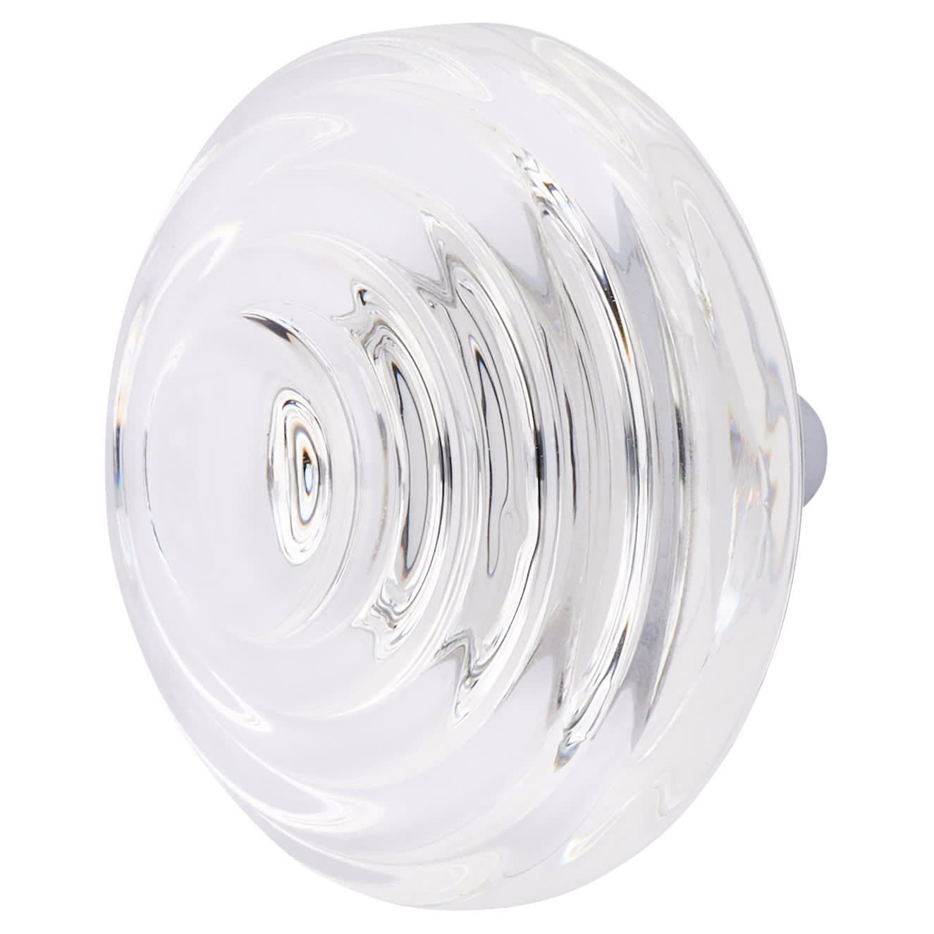 Beehive Style Glass Cabinet Knob - 38mm Diameter - Polished Chrome - view 2