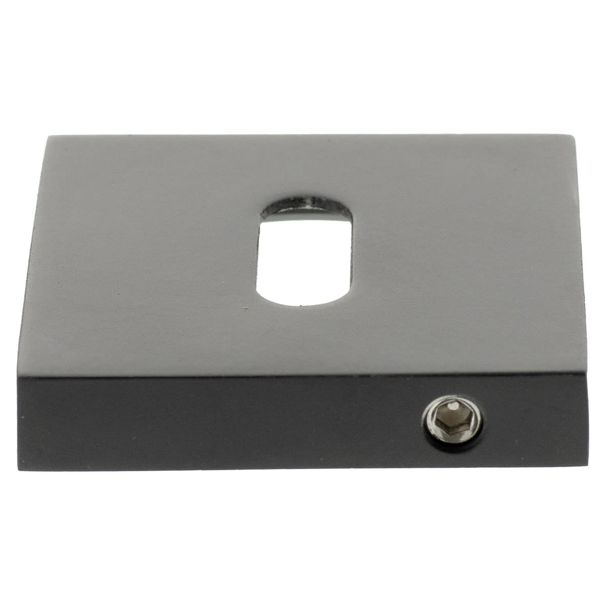 Fire-Rated Bolt Through Tubular Bathroom Deadbolt - 78mm Case - 57mm Backset - Radius - Matt Black - view 4