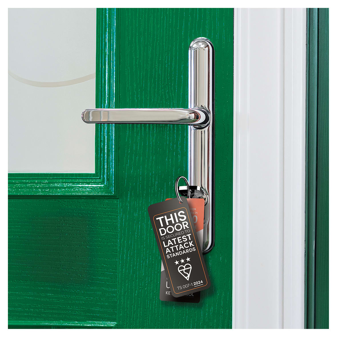 Dark Bronze Fire Rated Bathroom Door Handles - Westminster - Inner 1 - 200 x 55mm - view 6
