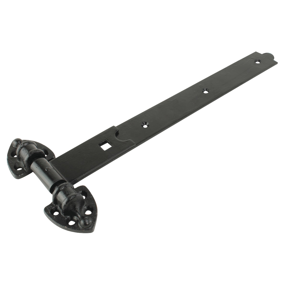 Heavy Duty Reversible Hook & Band Gate Hinge - 450 x 38mm - Black Galvanised - Pair - view 2