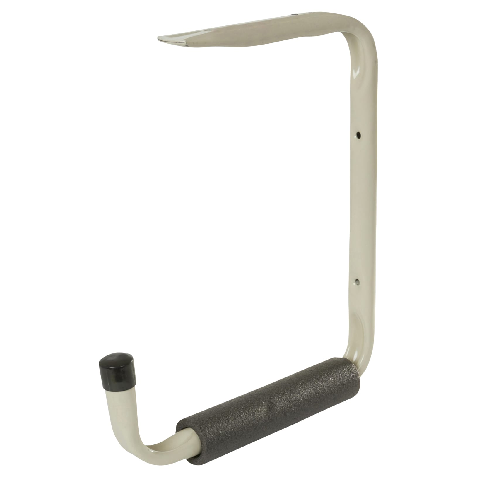 Heavy Duty Tubular Garage & Shed Padded Ceiling Storage Hook - 325mm Depth - Cream & Black - view 2