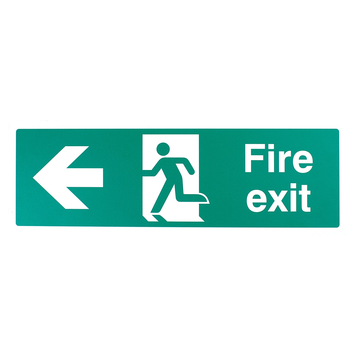 Double Sided Fire Exit Left & Right Arrow Sign - 450 x 150mm - Rigid Foam - view 2