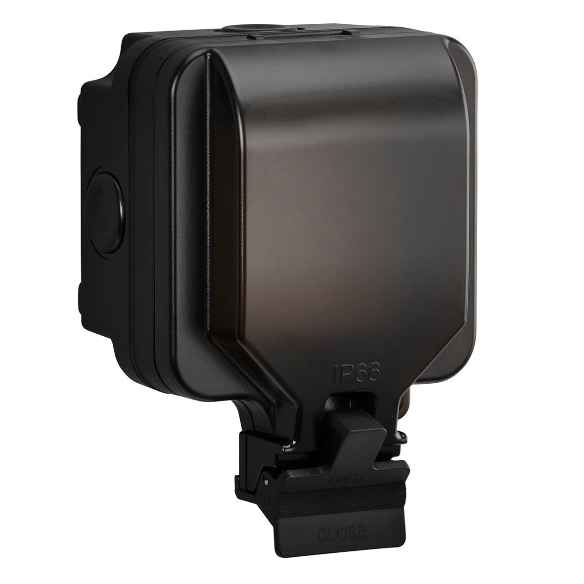 13A 1 Gang Outdoor Weatherproof Unswitched Fused Spur - Black - view 5