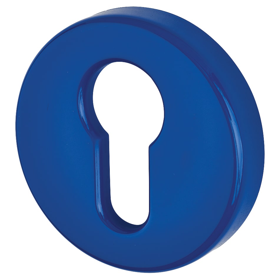 Nylon Escutcheon - 52mm Diameter - Euro - Cobalt Blue - Pair - view 2
