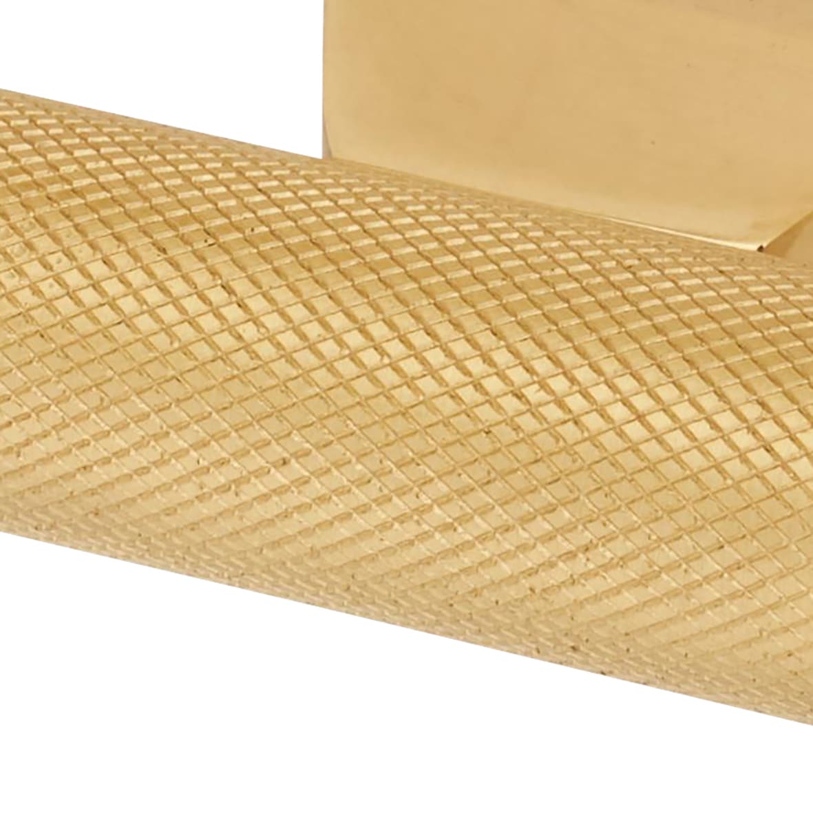 Rectangular Knurled Door Knocker - Polished Brass - 145 x 100mm - view 4