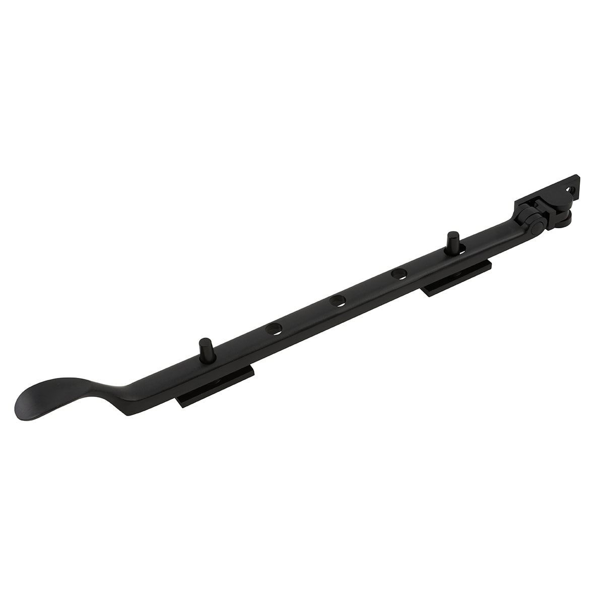 Victorian Casement Window Stay - 12"/300mm Length - Matt Black - view 2