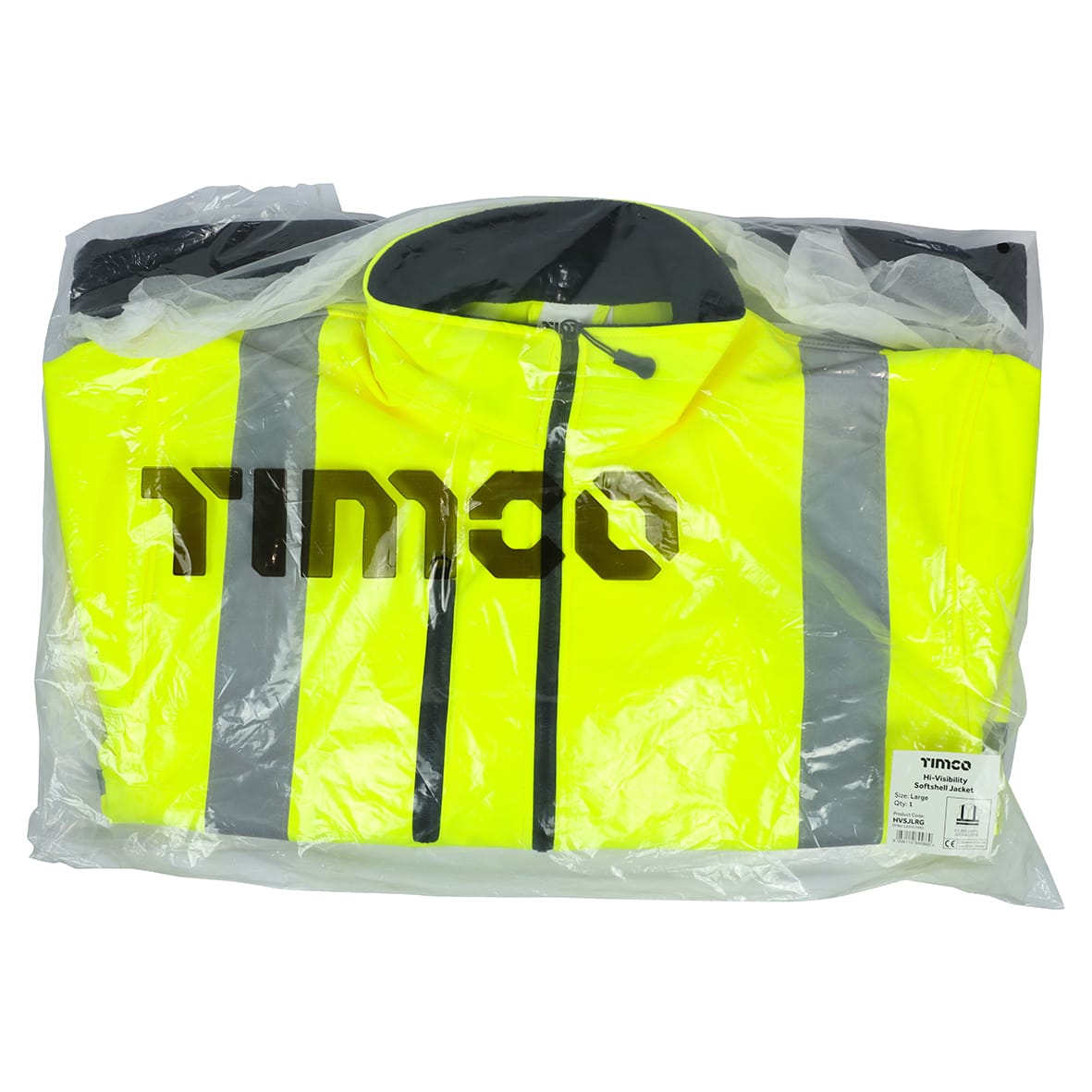 Hi Visibility Softshell Jacket - Yellow - Medium - view 2