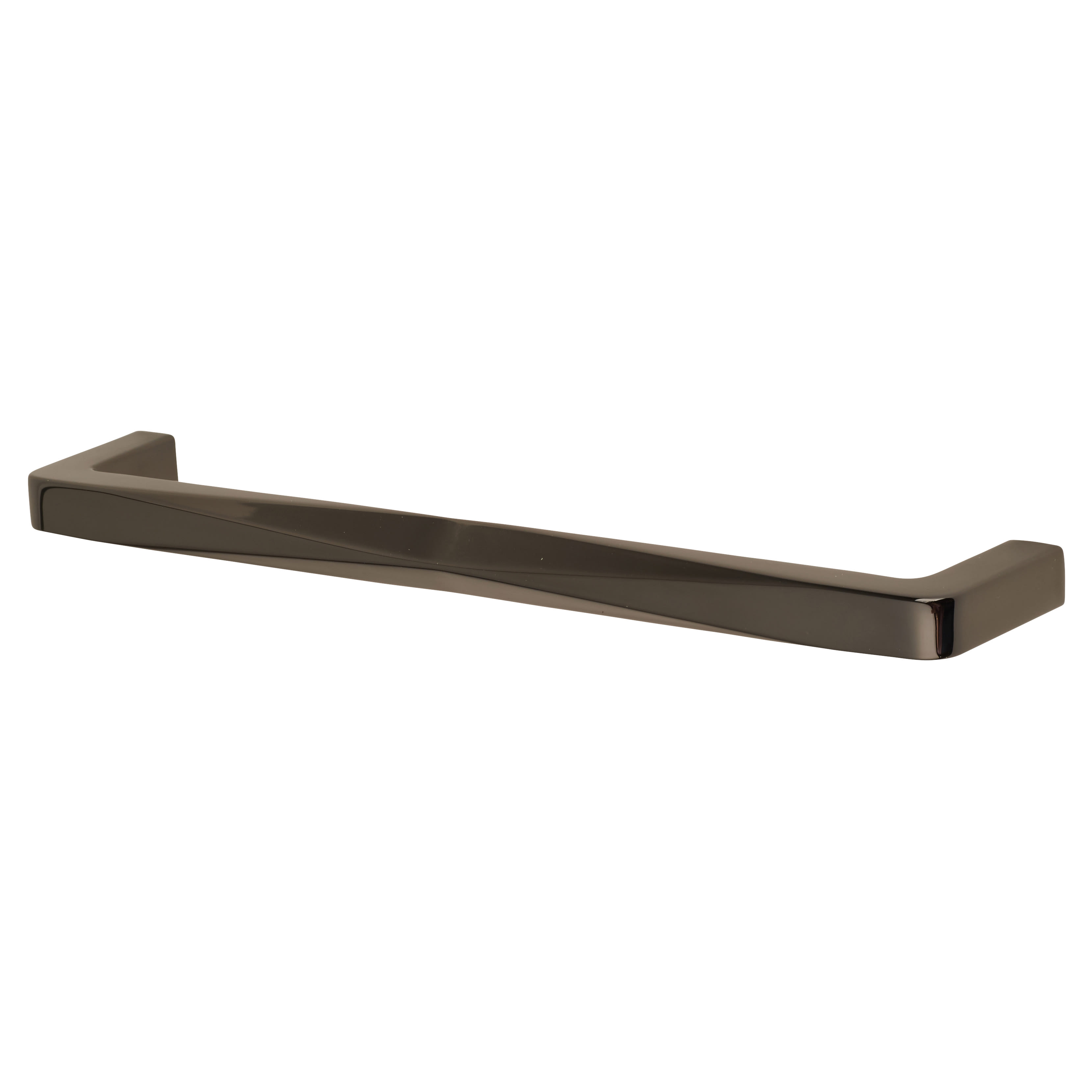 Crofts & Assinder Alnwick 12mm D-Bar Cabinet Pull Handle - 160mm Centres - Black Nickel - view 2