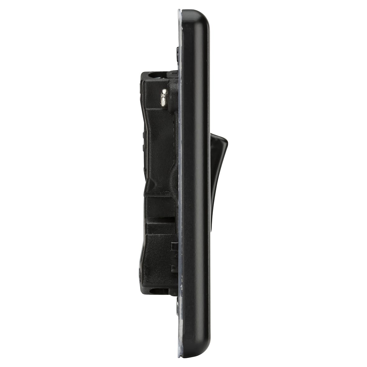 10AX 6 Gang 2 Way Round Edge Light Switch - Matt Black - view 3