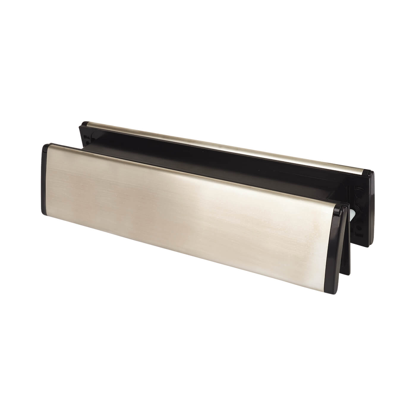 Sleeved Letter Plate - 300 x 70mm - Satin Stainless Steel - view 2