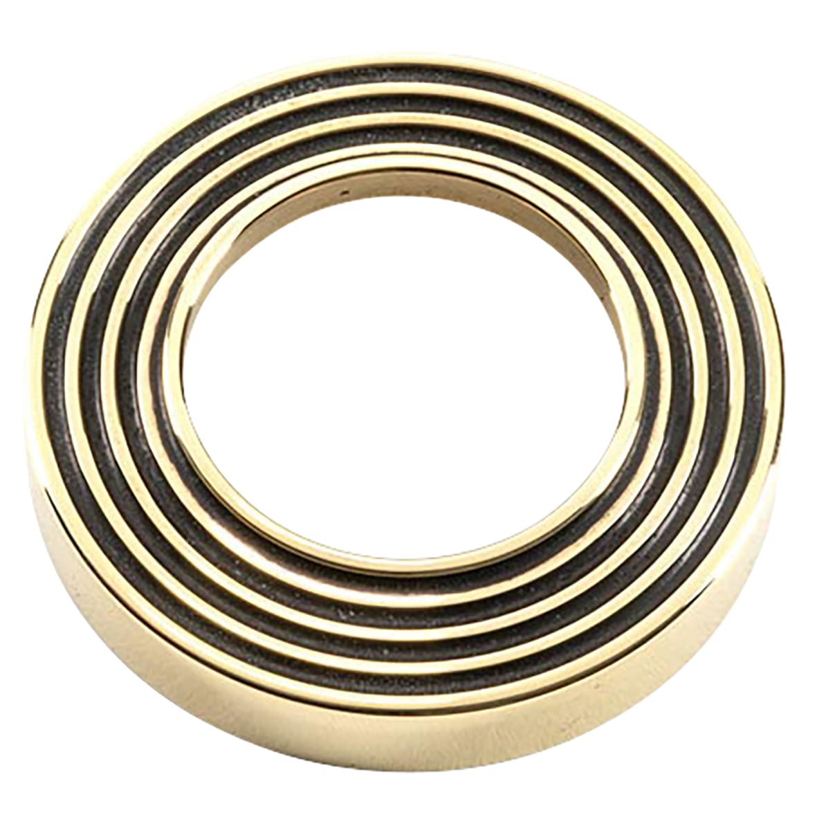 Aged Brass Door Handles on Round Beehive Rose - Avon Range - view 3