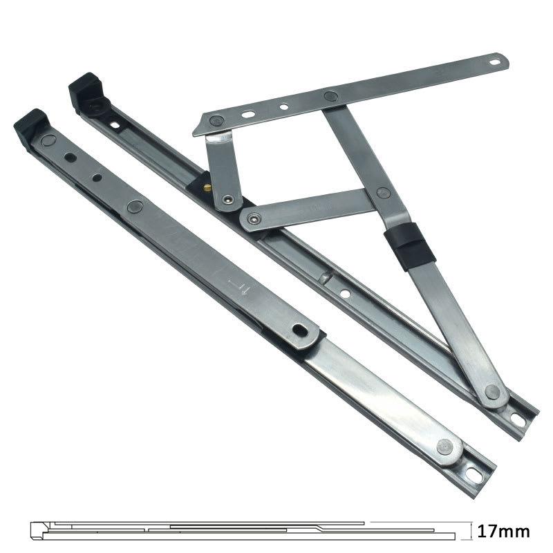uPVC/Timber Standard Window Friction Stay Hinge - 16mm Stack - 16"/400mm - Side Hung RH - Pair - view 2