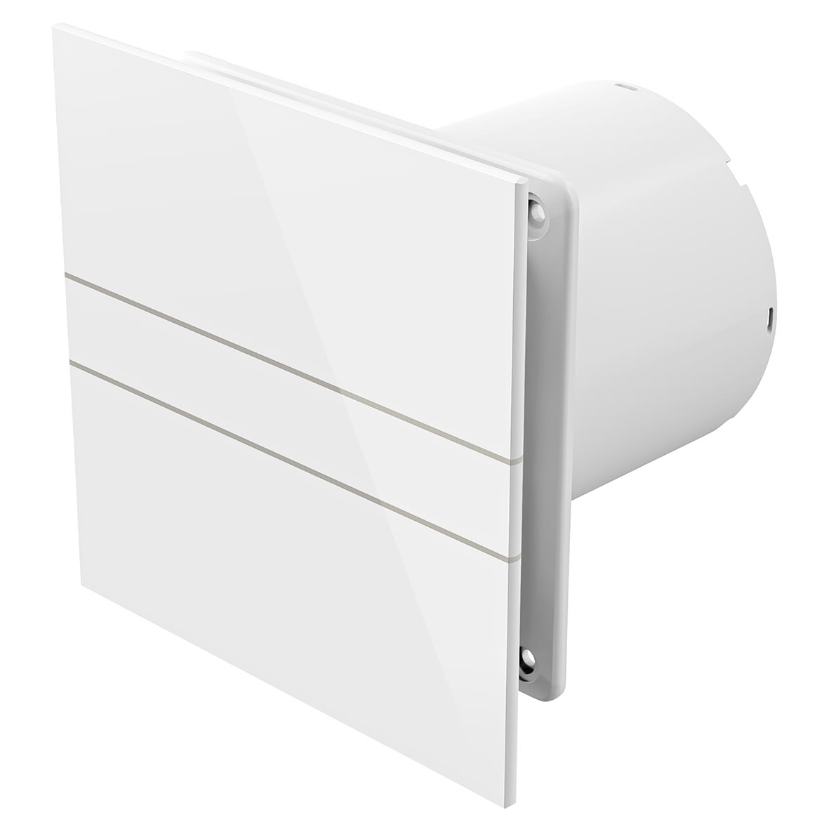 Mela Air Glass EVEMAG100T001 Bathroom Extractor Fan with Timer - White - view 3