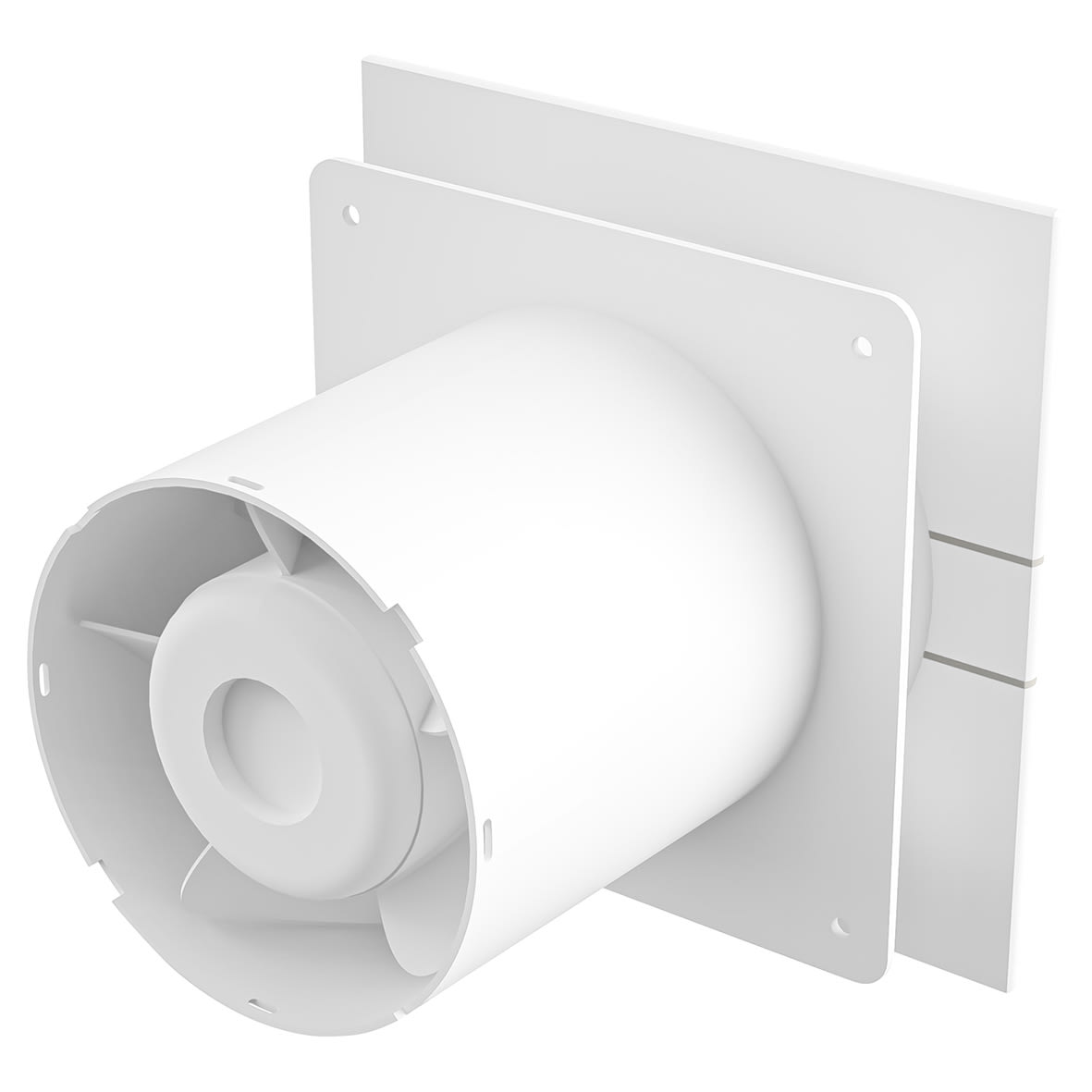 Mela Air Glass EVEMAG100T001 Bathroom Extractor Fan with Timer - White - view 4