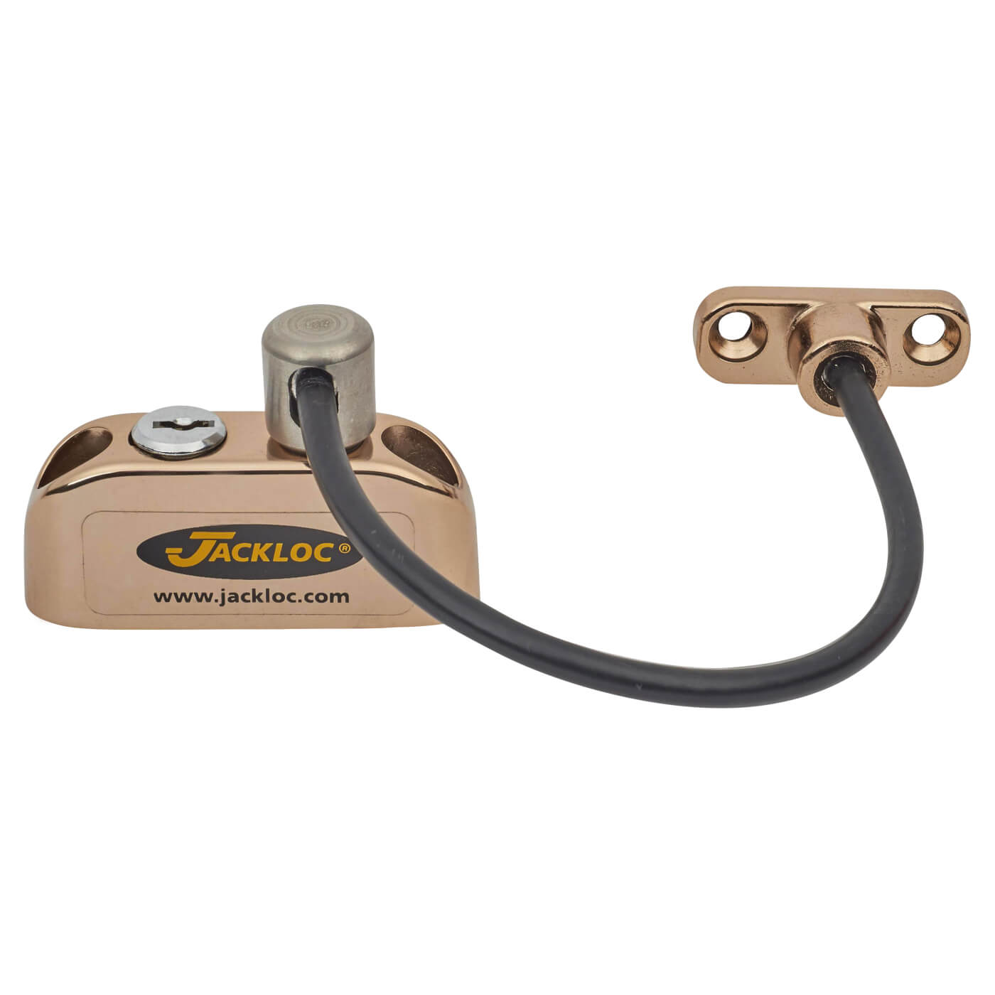 Pro-5 Key-Locking Cable Window Restrictor - Brass - view 4
