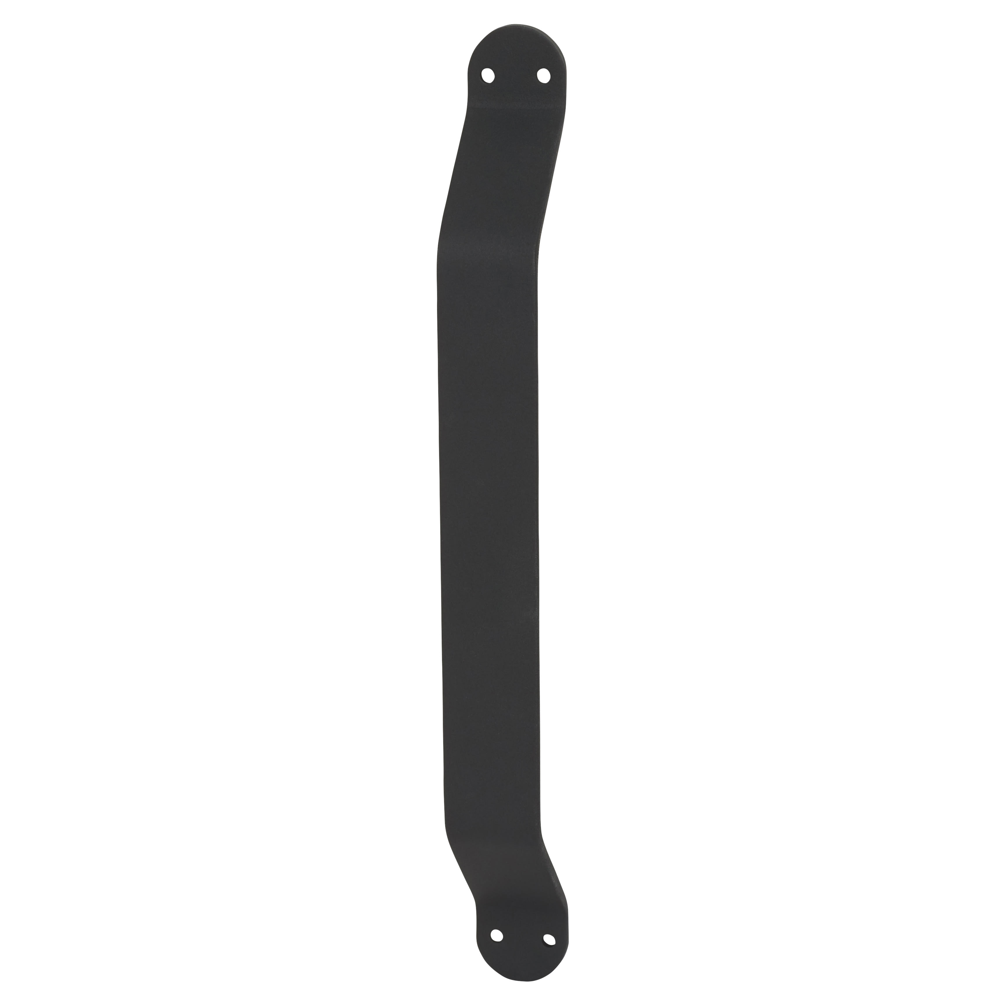 Traditional Steel Pull Handle - 203 x 53mm - Matt Black - view 2