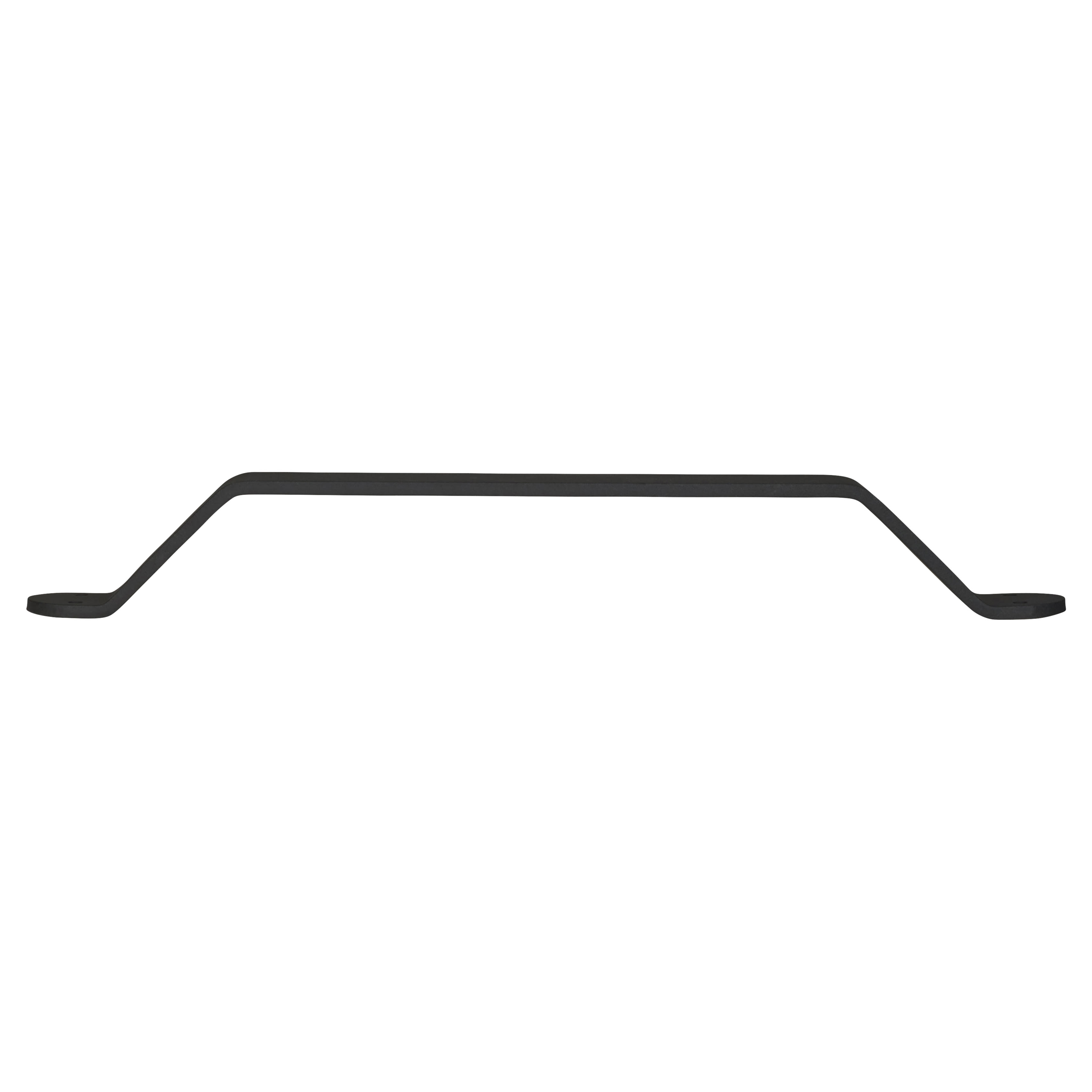 Traditional Steel Pull Handle - 203 x 53mm - Matt Black - view 3