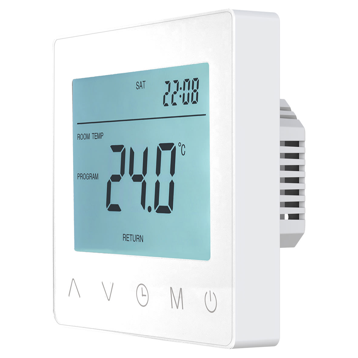 Programmable Thermostat for Electric Underfloor Heating - White - view 2