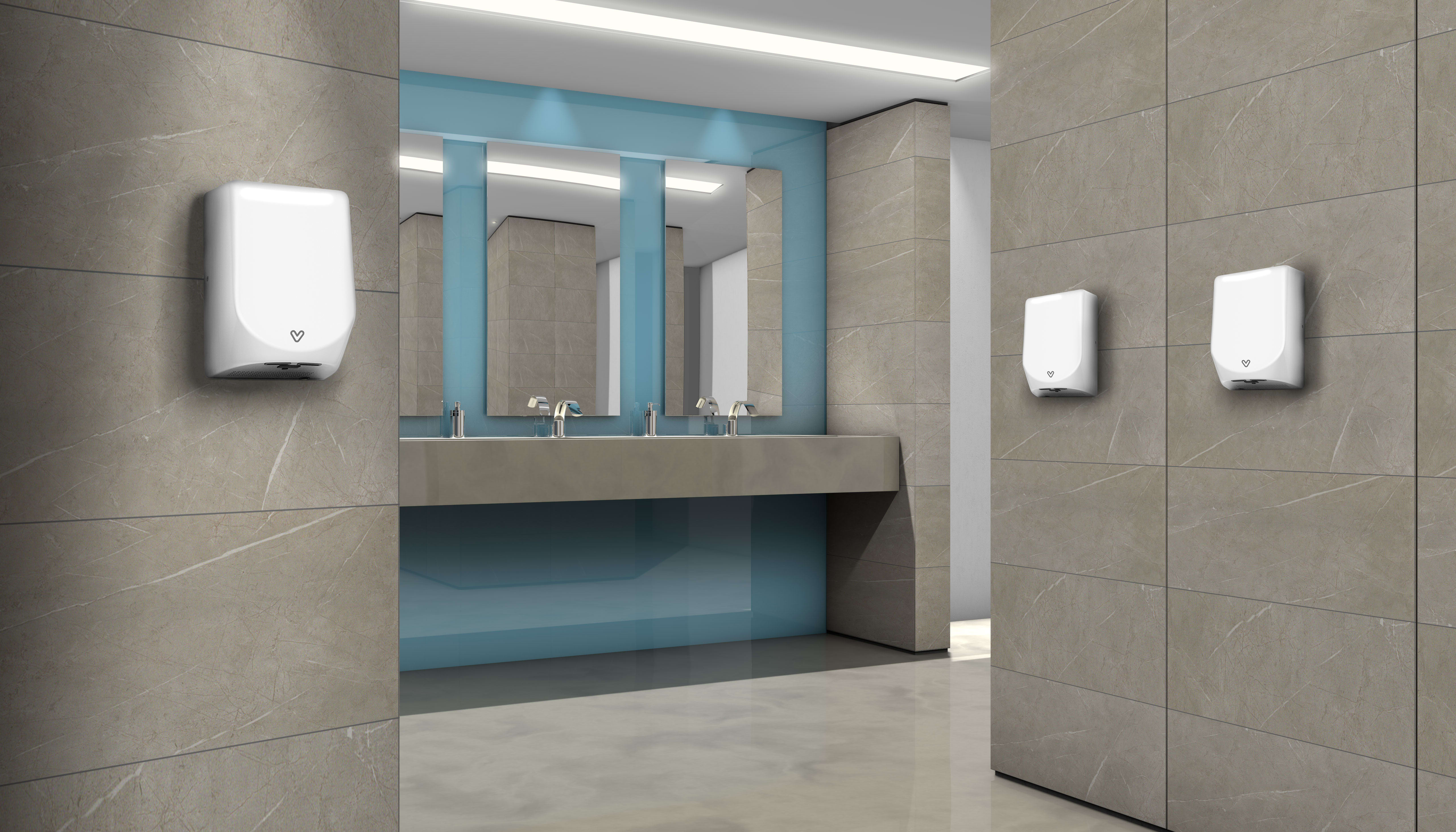 Hydra 9 0.84kW Low Energy Automatic Hand Dryer - White - view 3