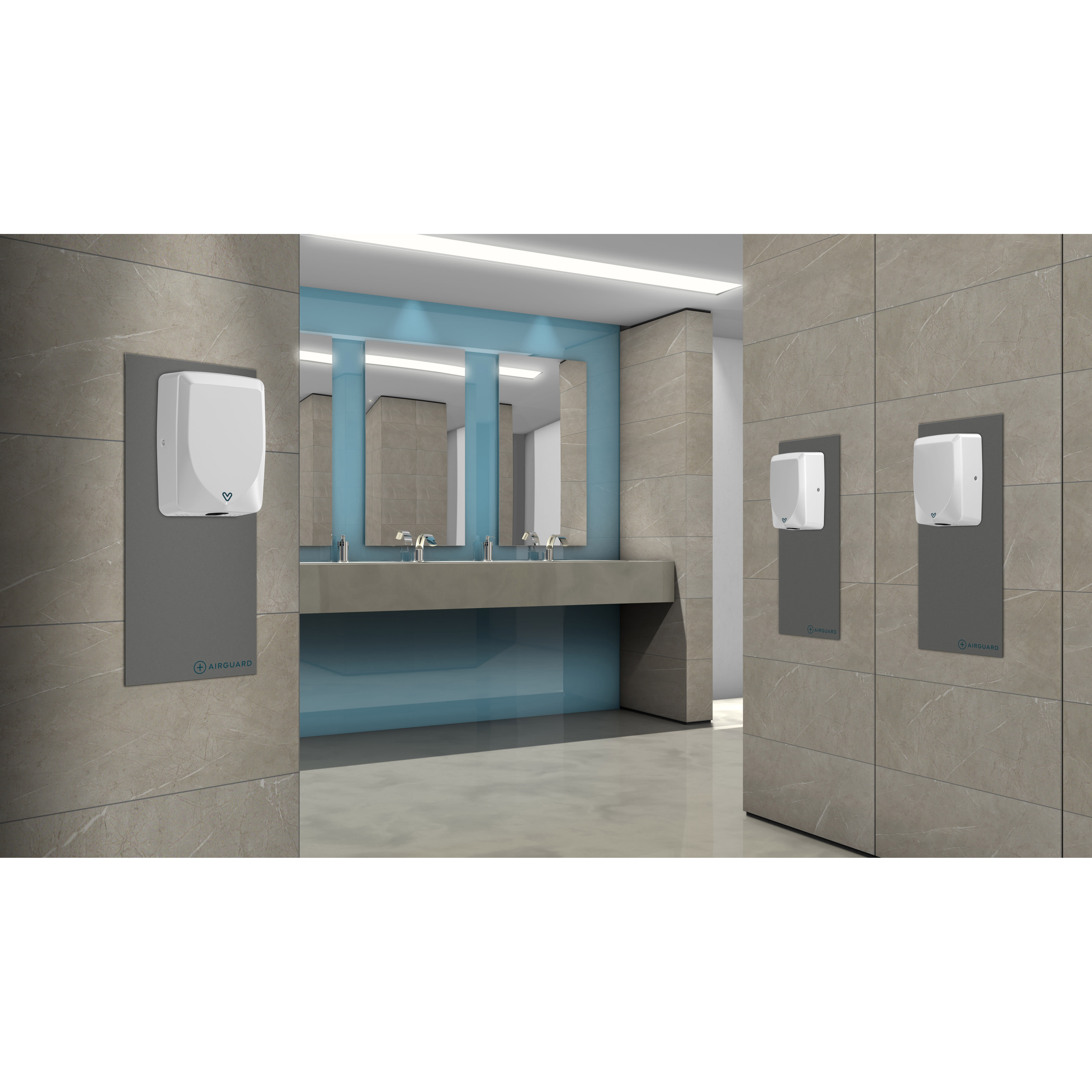 Hydra 9 0.84kW Low Energy Automatic Hand Dryer - White - view 4