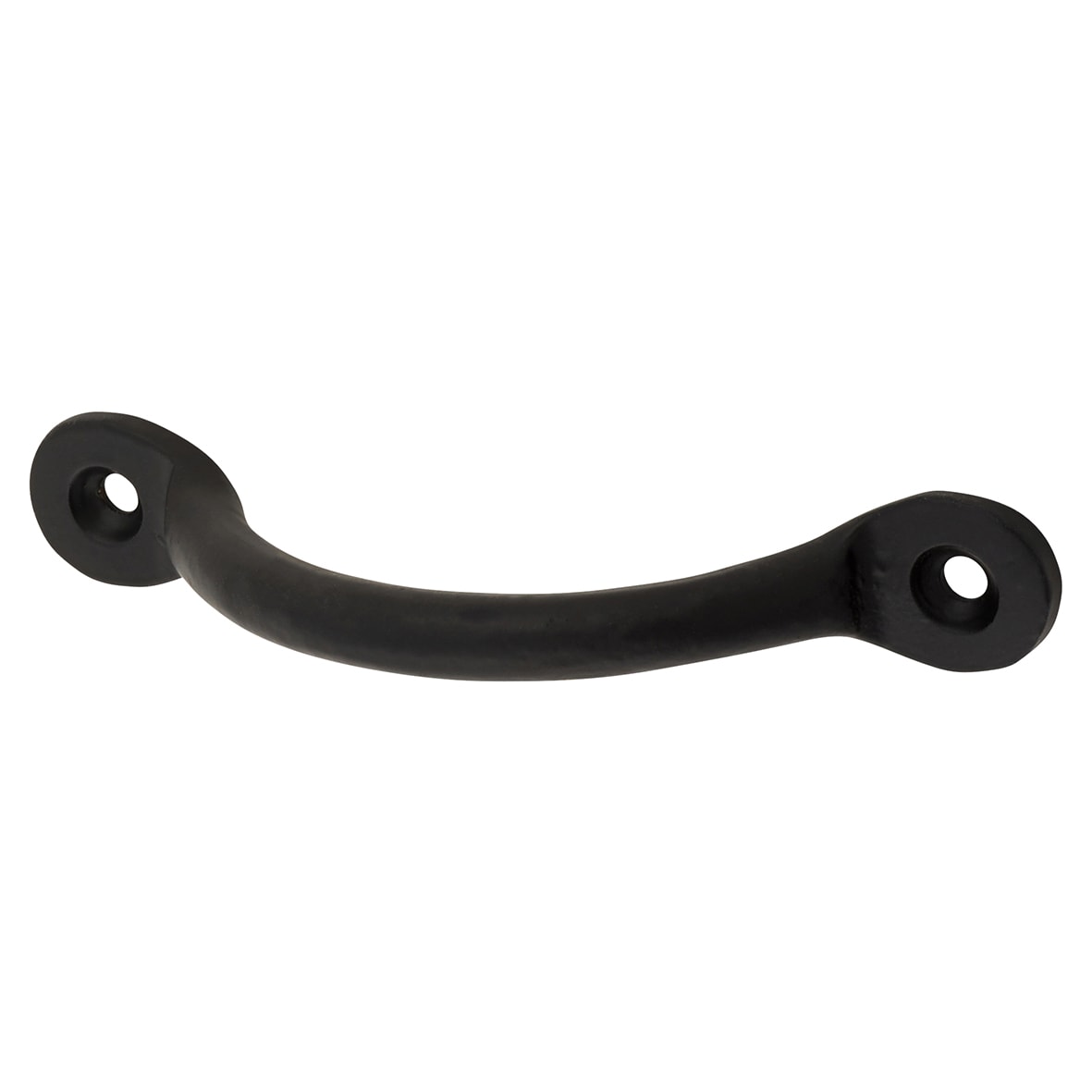 Bean Bow Cabinet Pull Handle - 88mm Centres - Black Iron - view 2