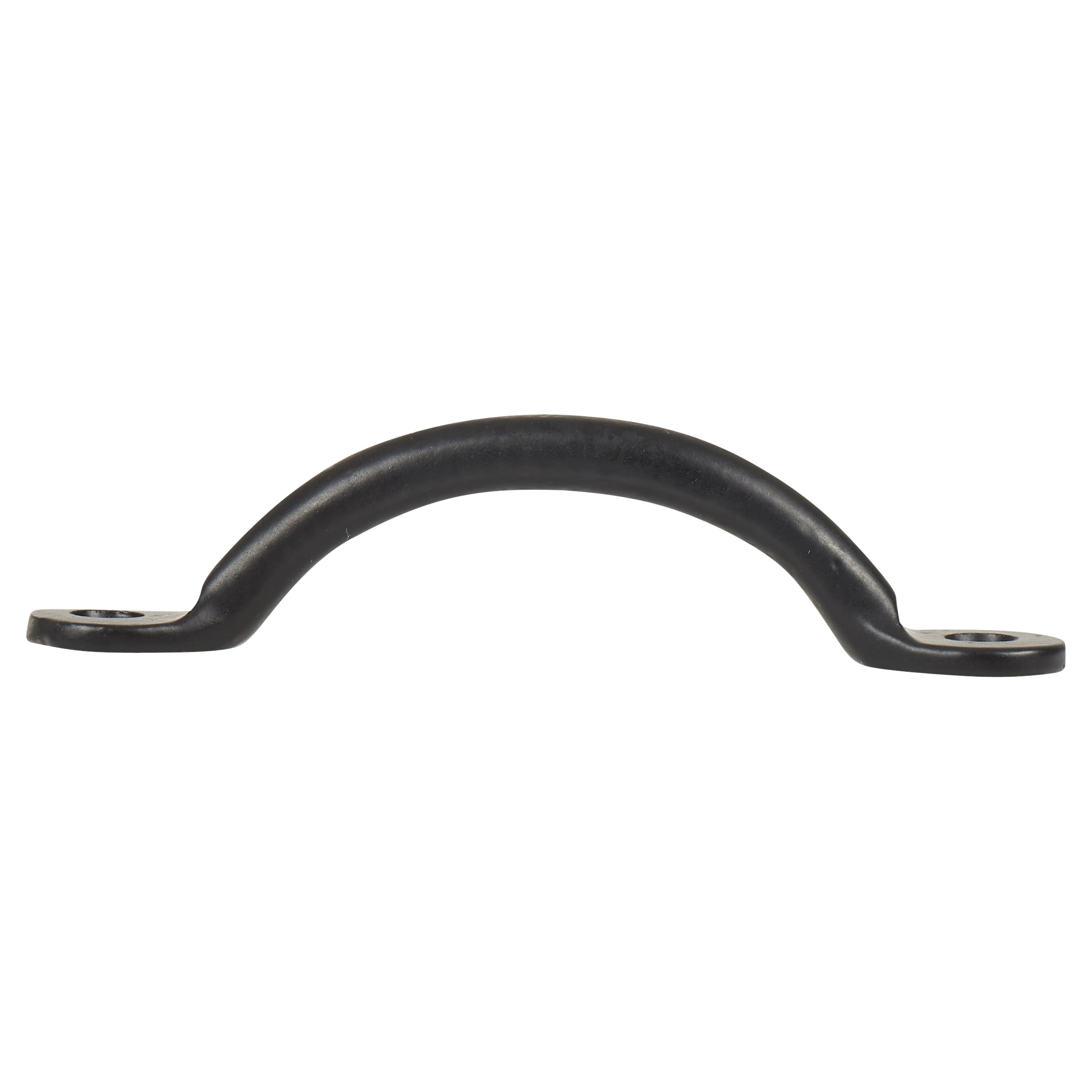 Bean Bow Cabinet Pull Handle - 88mm Centres - Black Iron - view 4