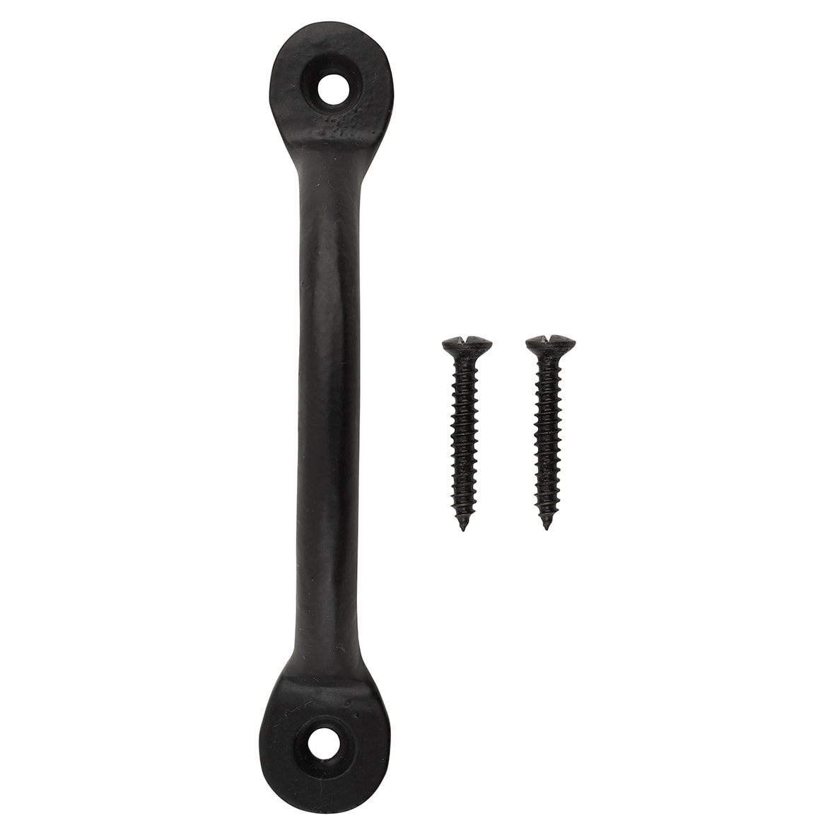 Bean Bow Cabinet Pull Handle - 88mm Centres - Black Iron - view 6