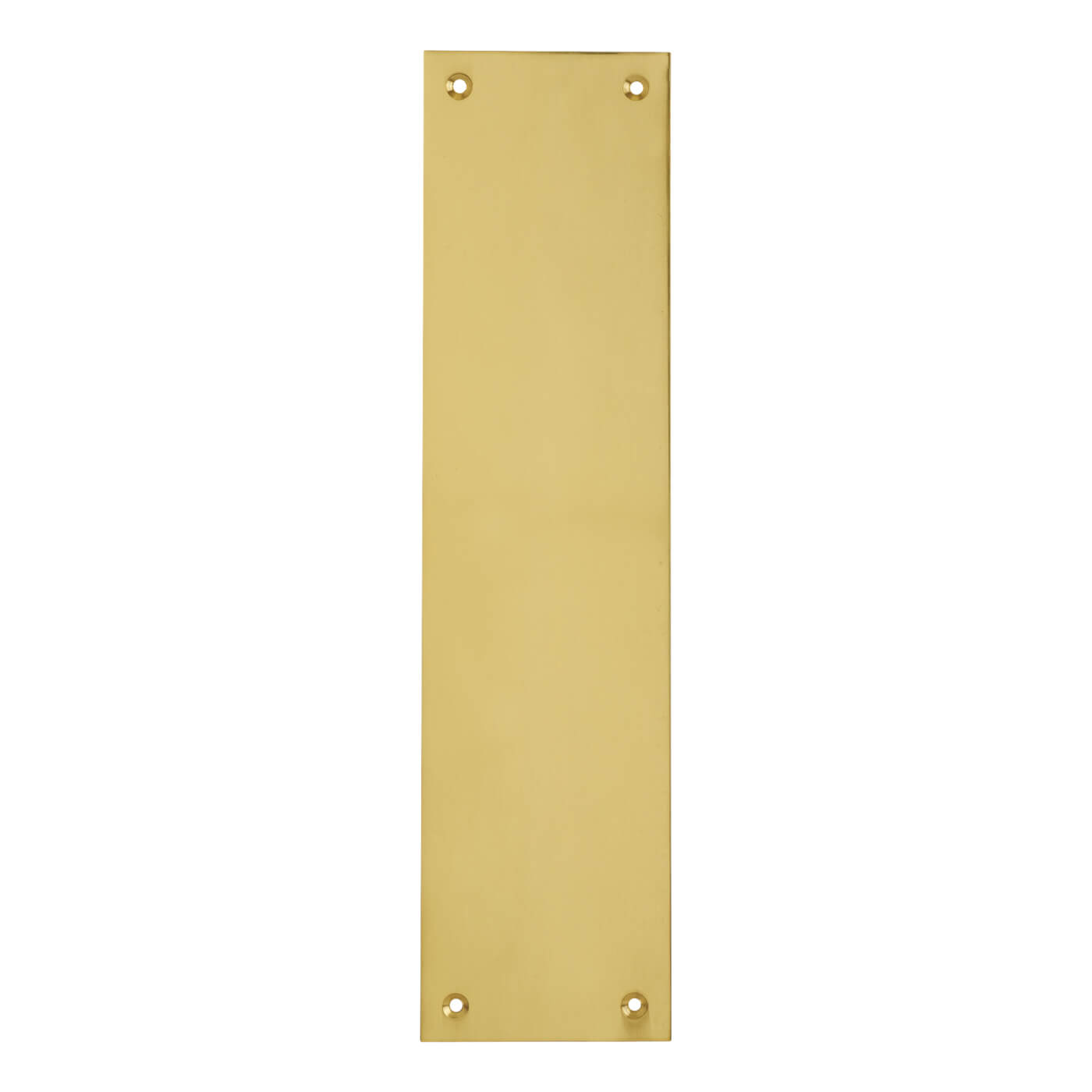 Solid Brass Plain Finger Plate - 300 x 75 x 6mm - Polished - view 2