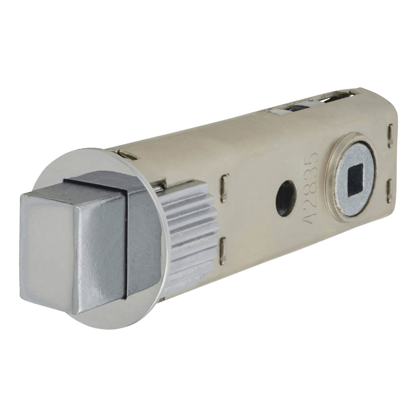 FastLatch Tubular Push-Fit Bathroom Deadbolt - 73mm Case - 57mm Backset - Pol Chrome - view 3