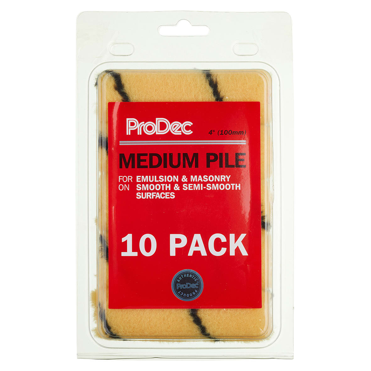 Tiger Medium Pile Mini Paint Roller Sleeves - 102mm/ 4" Width - Pack of 10 - view 2