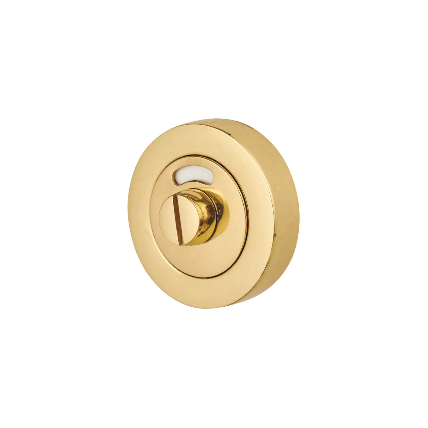 T-Bar Bathroom Turn & Release with Indicator - 50 x 75 x 40mm - Polished Brass - view 4