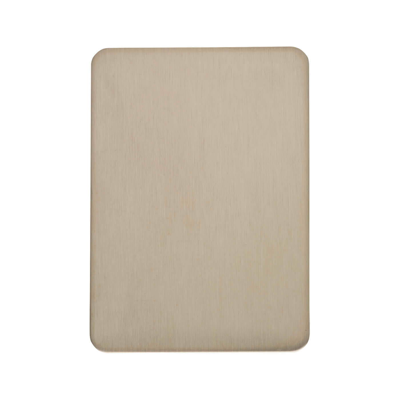 Jumbo Repair Escutcheon - 65.5 x 47.6mm - Blank - Satin Stainless Steel - view 2