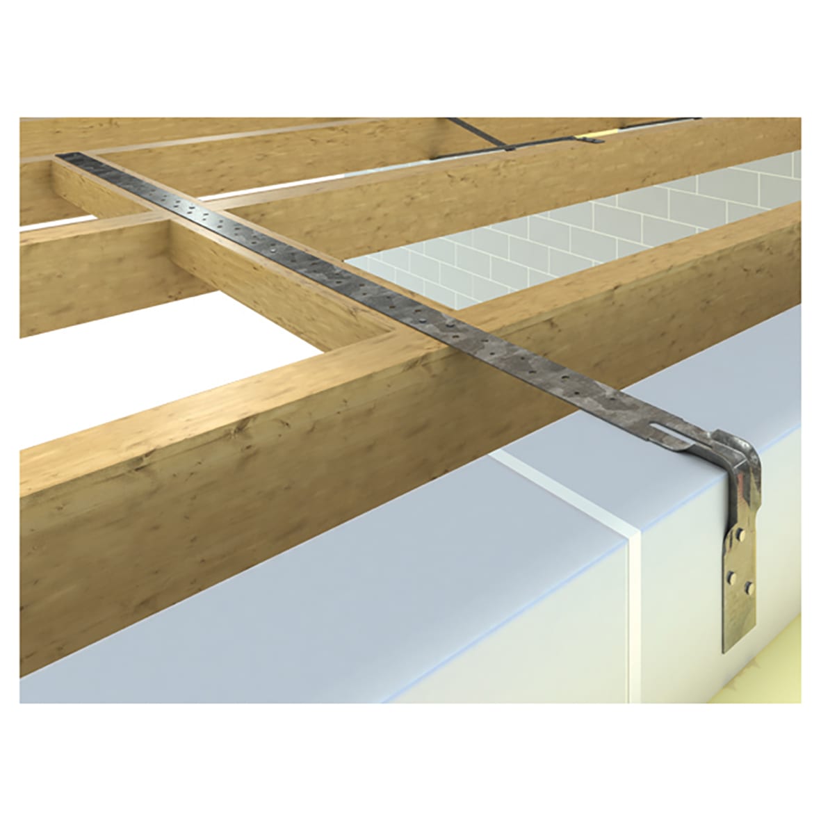 Heavy Engineered Restraint Strap - 800 x 38 x 1.2mm - 100mm Bend - view 2
