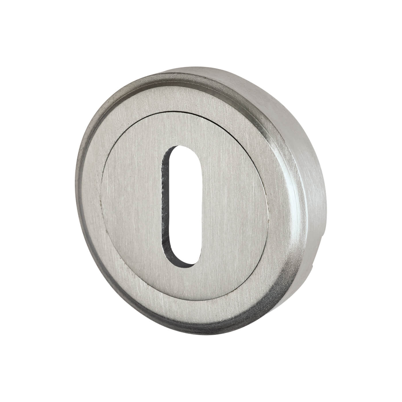Marcus Escutcheon - 48mm Diameter - Keyhole - Satin Chrome - view 2