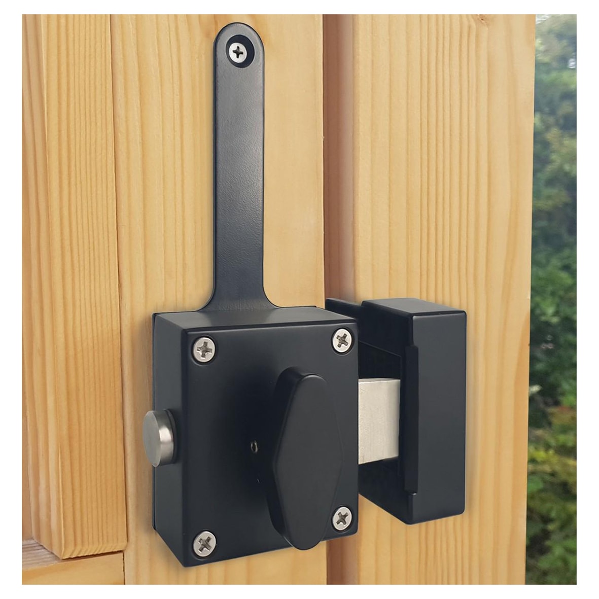 Borg S441A Slam Latch Rim Fixed Concealed Strike for BL4409 Series - Black - view 3