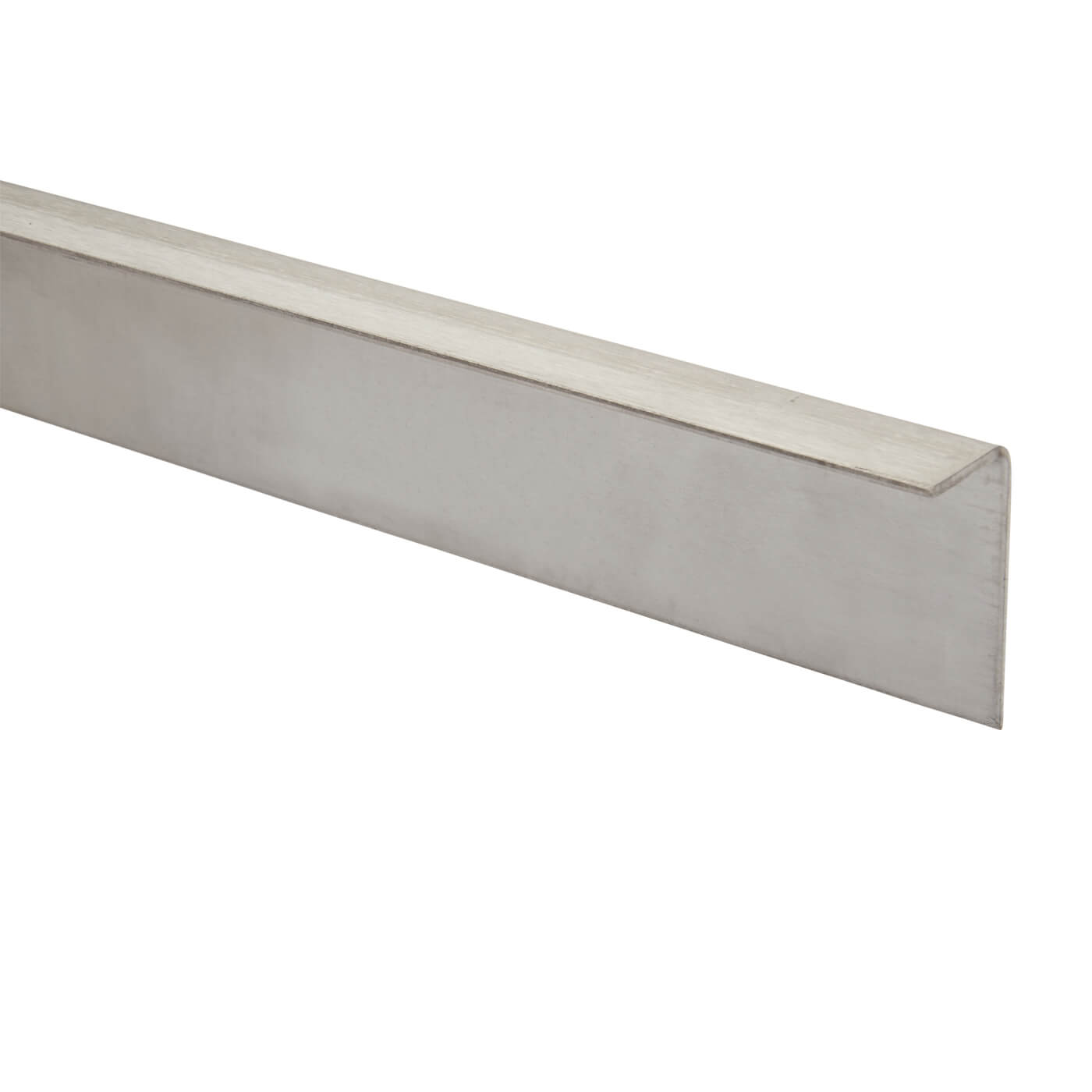 Toilet Cubicle Head Rail - 'L' Angled - 19-20mm Panels - 304 Stainless Steel - view 2