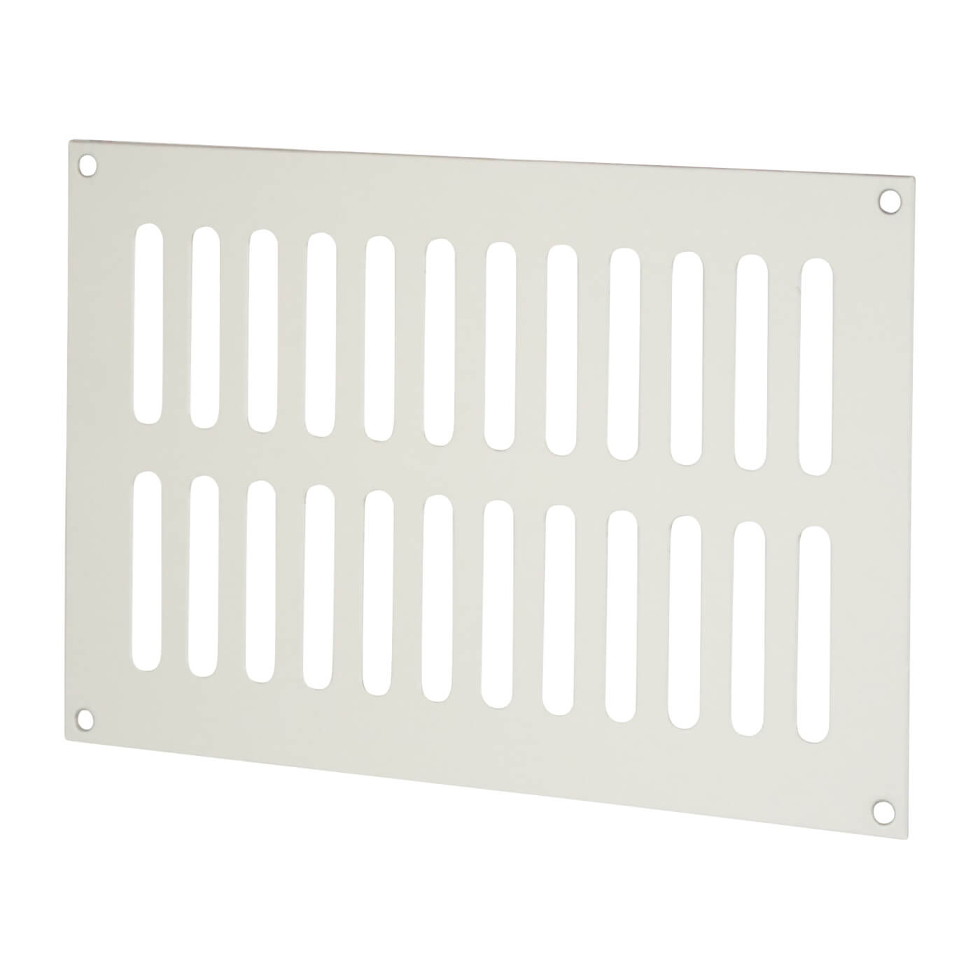 Plain Slotted Vent - 229 x 152mm - 6600mm² Free Air Flow - Satin Aluminium - view 2