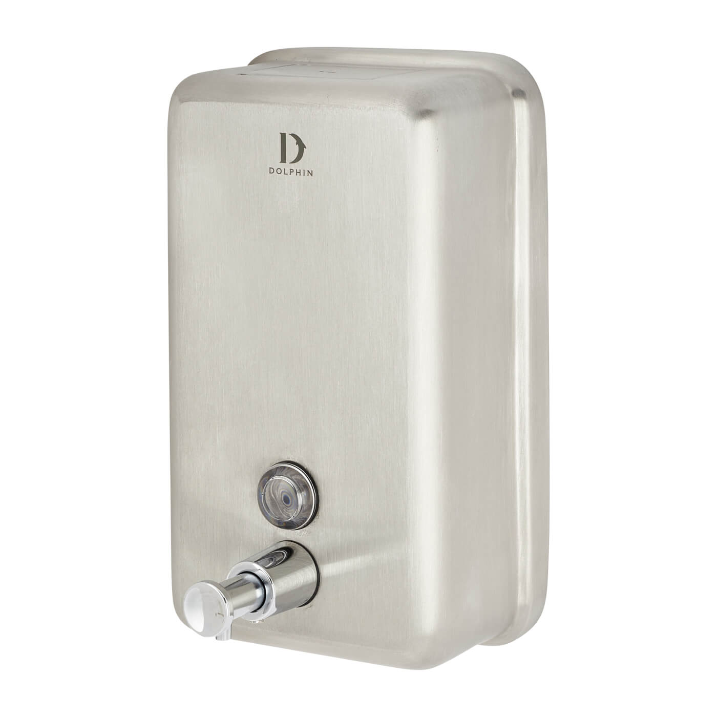 Dolphin Vertical Soap Dispenser - 206 x 121 x 72mm - Satin Stainless Steel - view 2