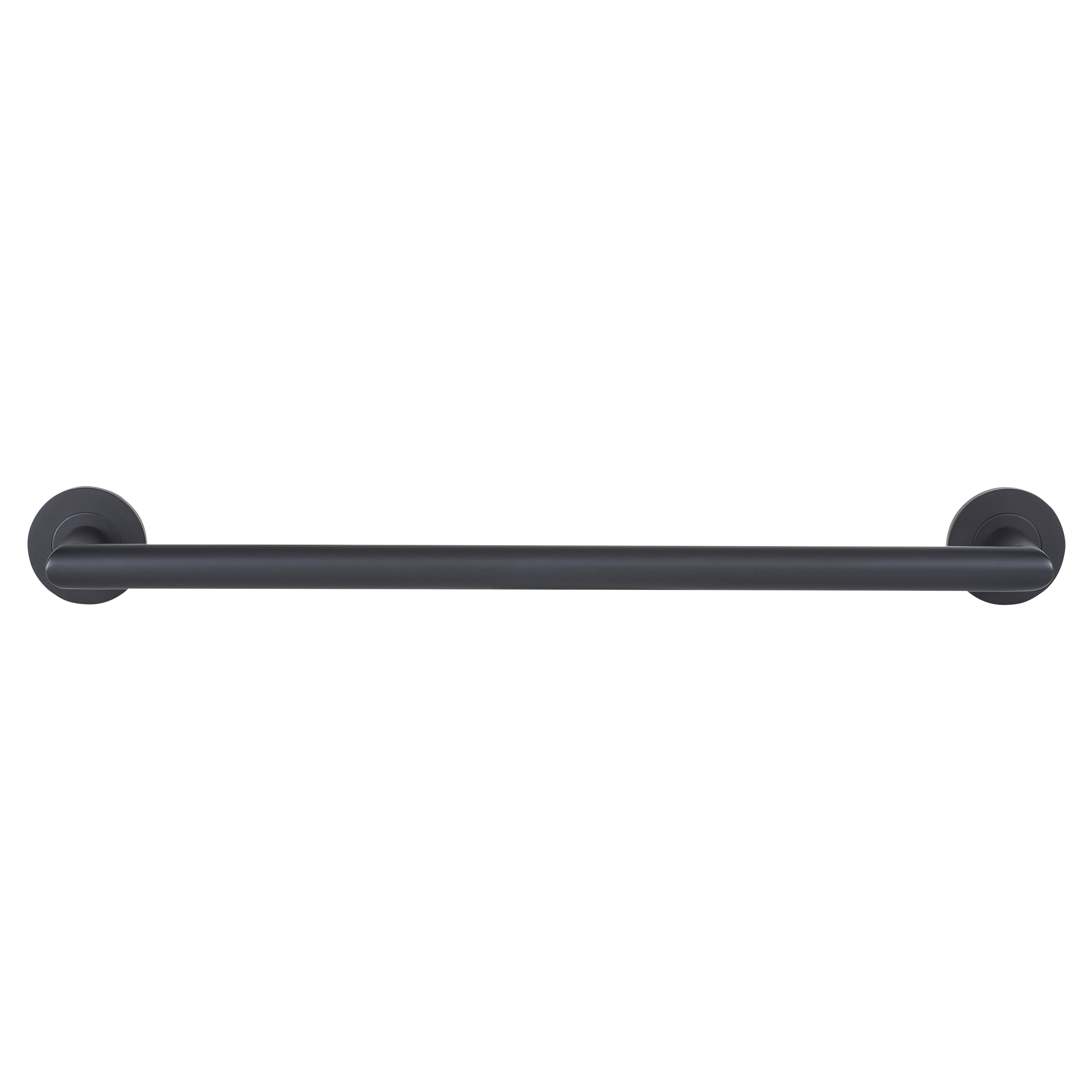 Classic Round Towel Rail - 453 x 67 x 19mm - Matt Black - view 2