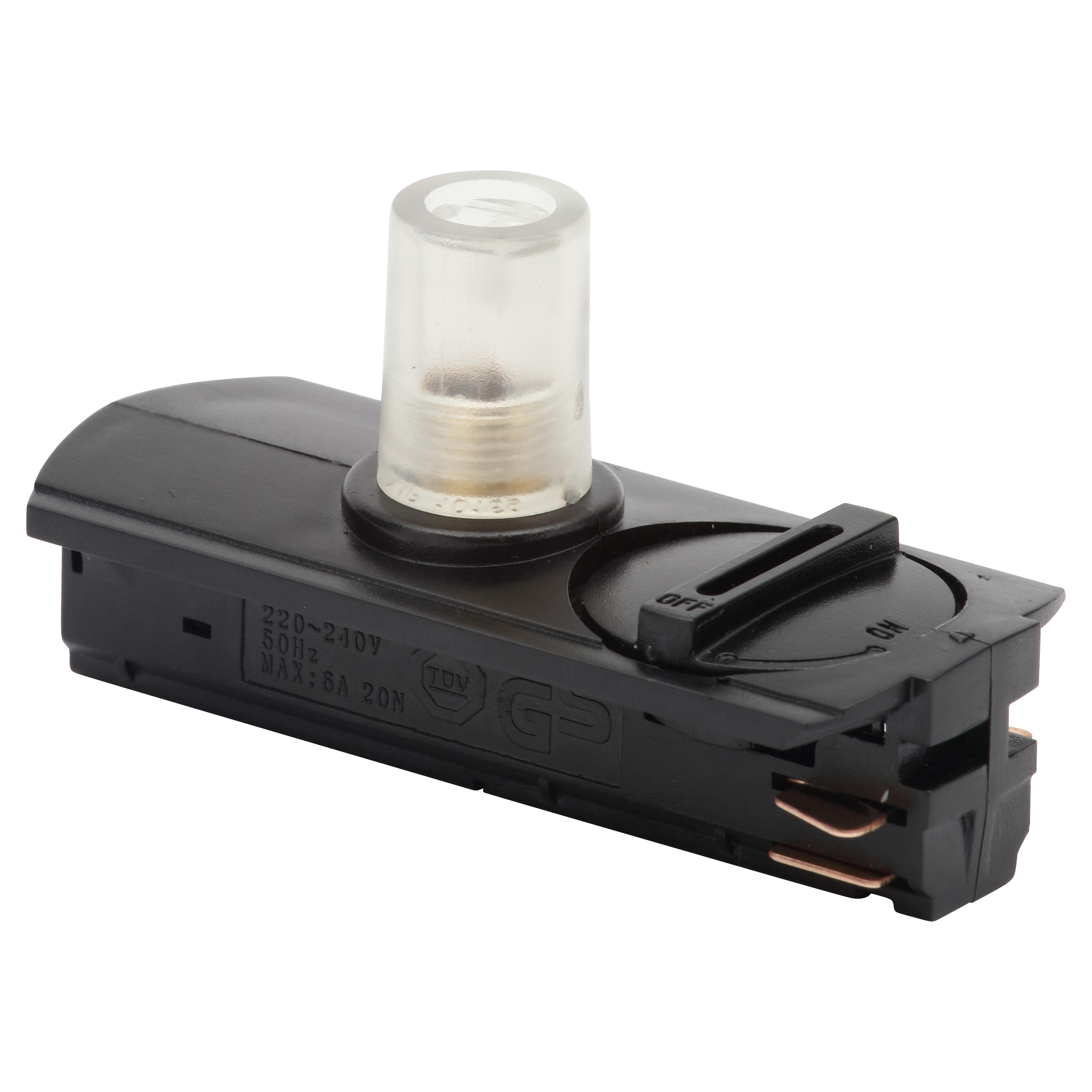 Forum Culina Pendant Track Adapter for Single Circuit Track - Black - view 2