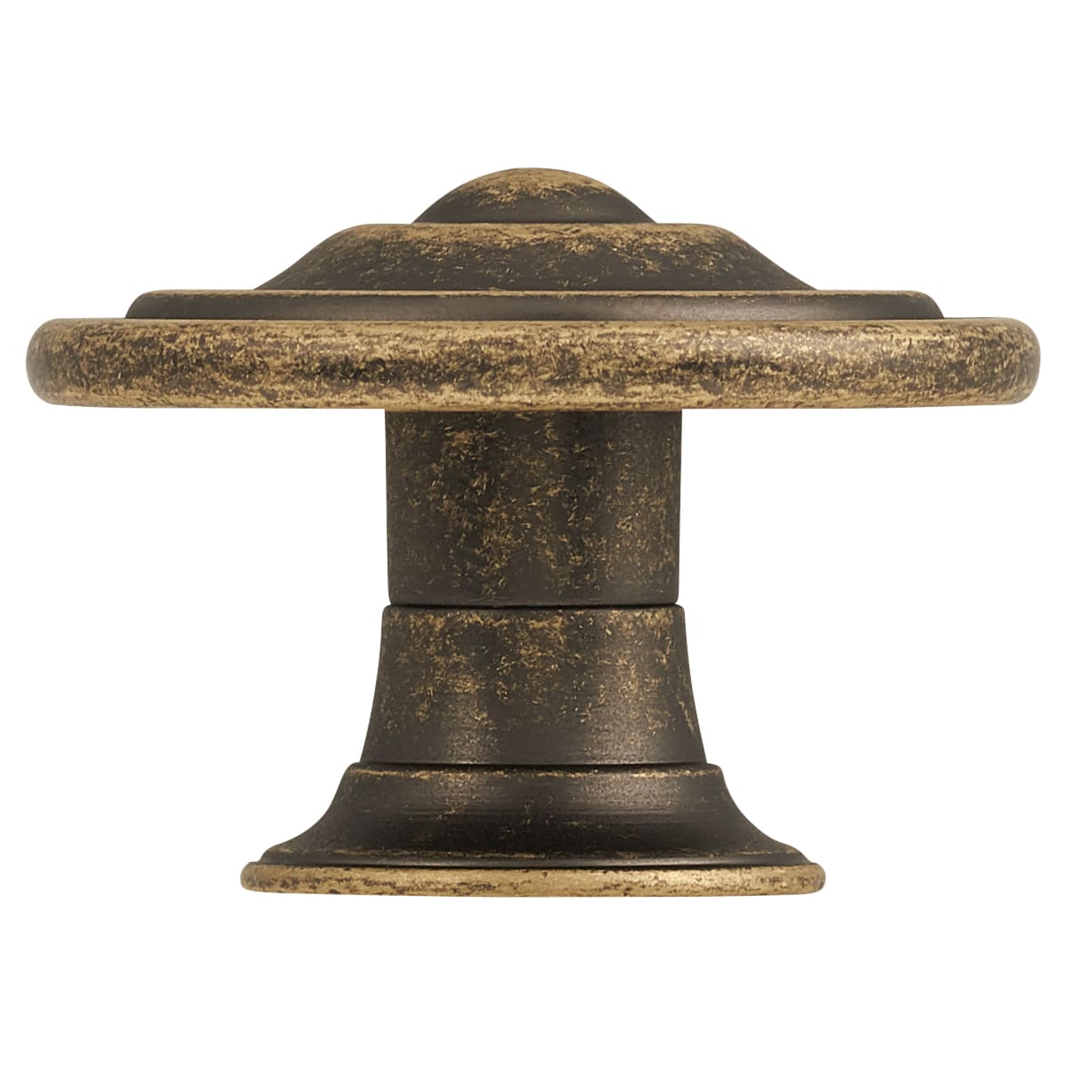 Alcott Round Cabinet Knob - 35mm Diameter - Antique Brass - view 3