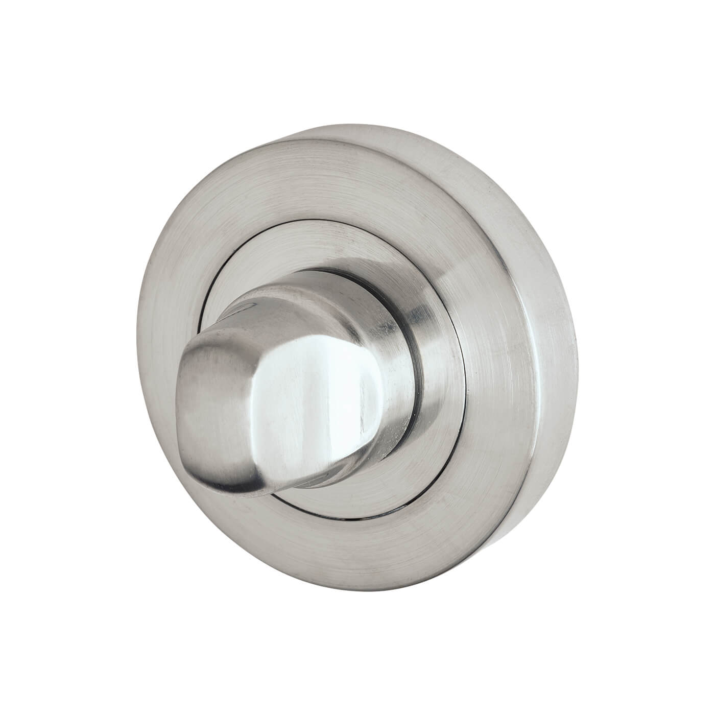 Bathroom Turn & Release - 52mm Diameter - Satin Chrome - view 3