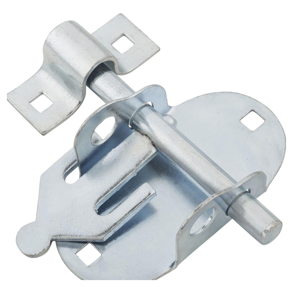 Brenton Upright Oval Gate Padlock Bolt - 100mm Length - Bright Zinc Plated - view 4