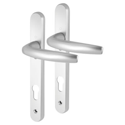 Atlanta 1530/3831N uPVC Multipoint Door Handle - 122mm Bolt c/c - 92mm c/c - Silver - view 2