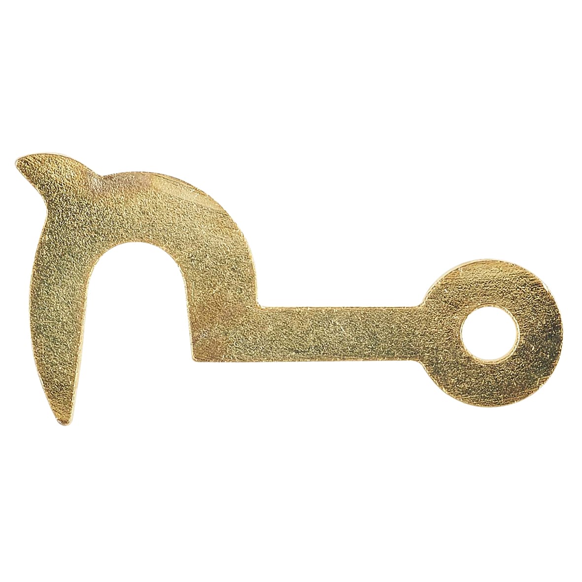 Cabin Hook Style Cabinet Catch - 30mm Length - Polished Brass - Pack of 2 - view 3