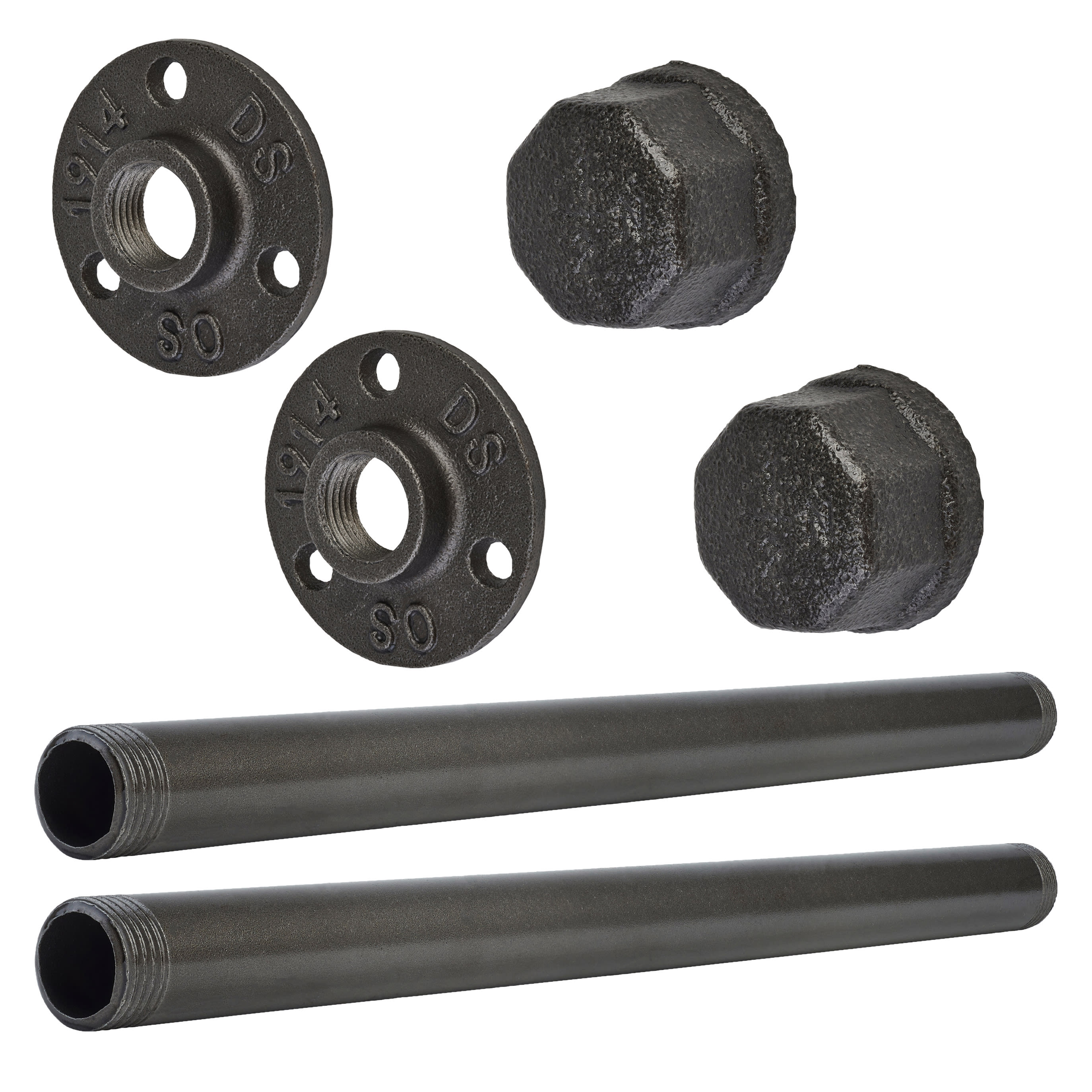 3/4" Pipe Shelf Brackets - Grey - Pack of 2 - view 2