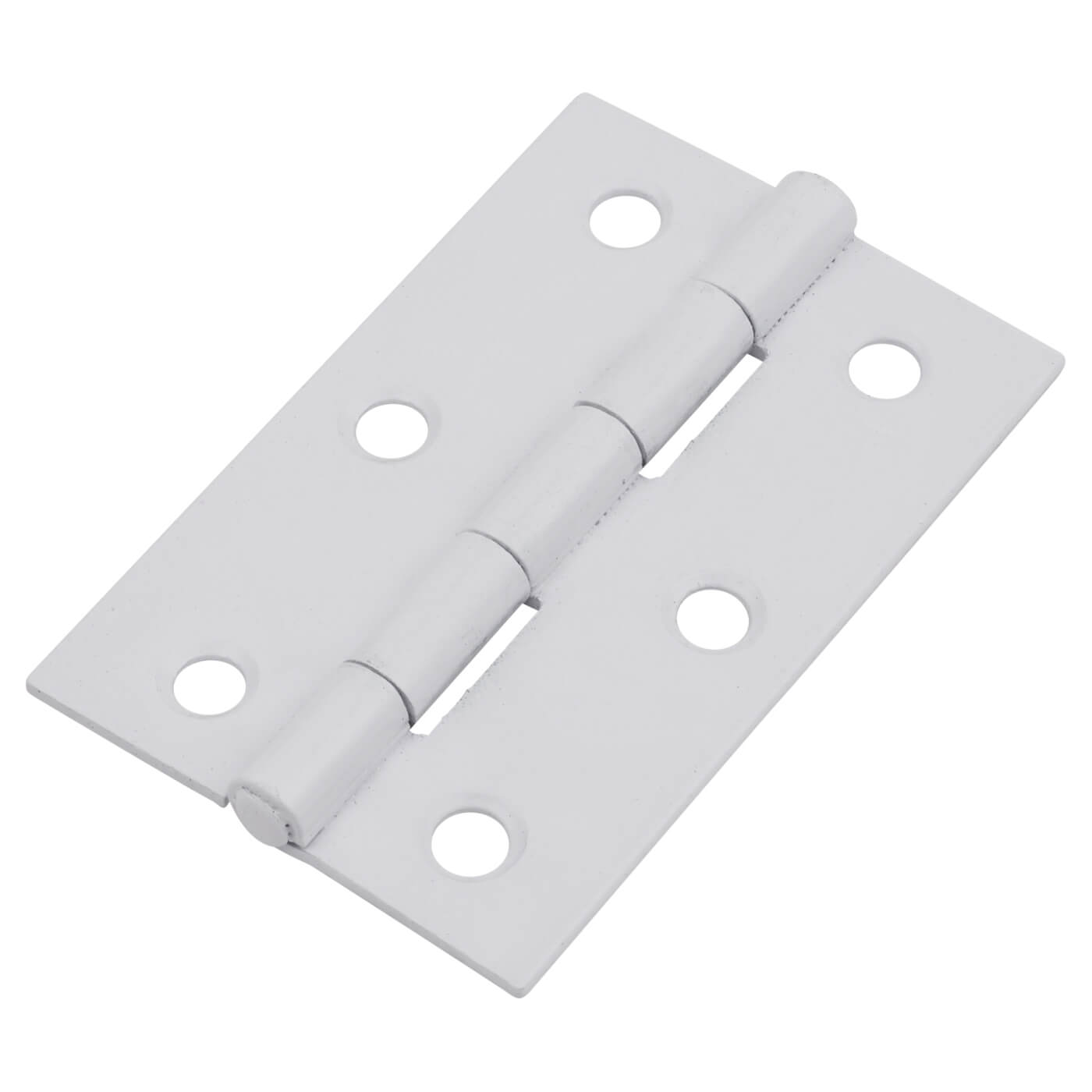 Steel Butt Door Hinge - 75 x 50mm - White - Pair - view 2