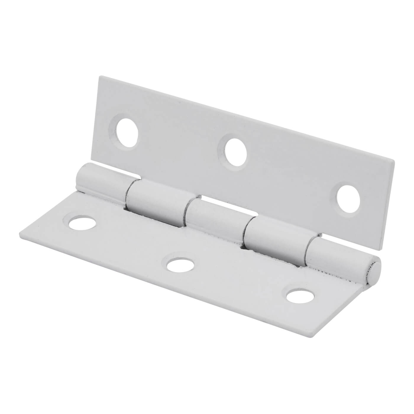 Steel Butt Door Hinge - 75 x 50mm - White - Pair - view 3